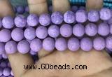 CMJ819 15.5 inches 12mm round matte Mashan jade beads wholesale