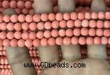 CMJ826 15.5 inches 6mm round matte Mashan jade beads wholesale