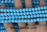 CMJ836 15.5 inches 6mm round matte Mashan jade beads wholesale