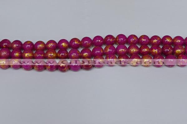 CMJ927 15.5 inches 8mm round Mashan jade beads wholesale