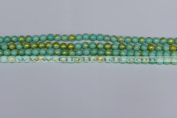 CMJ970 15.5 inches 4mm round Mashan jade beads wholesale