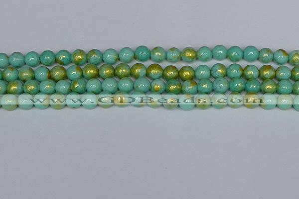 CMJ971 15.5 inches 6mm round Mashan jade beads wholesale