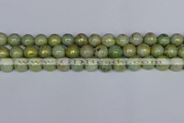 CMJ983 15.5 inches 10mm round Mashan jade beads wholesale