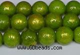 CMJ986 15.5 inches 6mm round Mashan jade beads wholesale