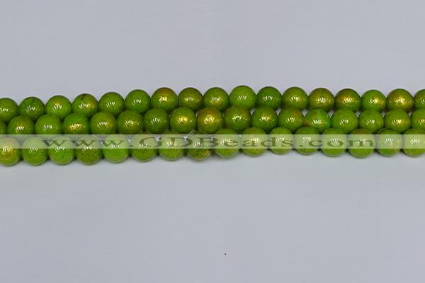 CMJ987 15.5 inches 8mm round Mashan jade beads wholesale