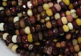 CMK20 15.5 inches 6*8mm faceted rondelle mookaite beads wholesale