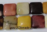 CMK271 15.5 inches 15*15mm square mookaite gemstone beads