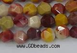 CMK324 15.5 inches 6mm faceted nuggets mookaite gemstone beads