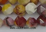 CMK326 15.5 inches 10mm faceted nuggets mookaite gemstone beads