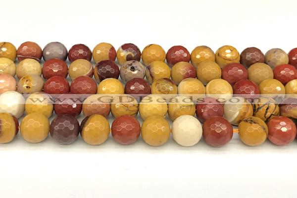 CMK362 15 inches 10mm faceted round mookaite beads wholesale