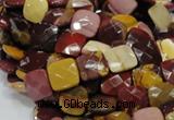 CMK40 15.5 inches 10*10mm faceted square mookaite beads wholesale