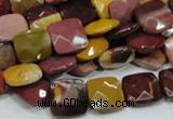 CMK41 15.5 inches 12*12mm faceted square mookaite beads wholesale