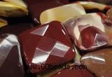 CMK44 15.5 inches 40*40mm faceted square mookaite beads wholesale