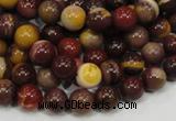 CMK58 15.5 inches 8mm round mookaite gemstone beads wholesale