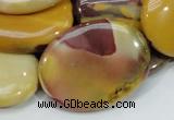 CMK76 15.5 inches 30*40mm oval mookaite gemstone beads wholesale