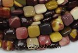 CMK77 15.5 inches 10*10mm square mookaite gemstone beads wholesale