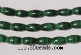 CMN210 15.5 inches 5*9mm rice natural malachite beads wholesale