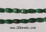 CMN223 15.5 inches 5*9mm faceted rice natural malachite beads