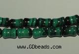 CMN232 15.5 inches 6*9mm bone natural malachite beads wholesale