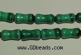 CMN233 15.5 inches 6*12mm bone natural malachite beads wholesale