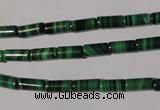 CMN237 15.5 inches 4*8mm tube natural malachite beads wholesale