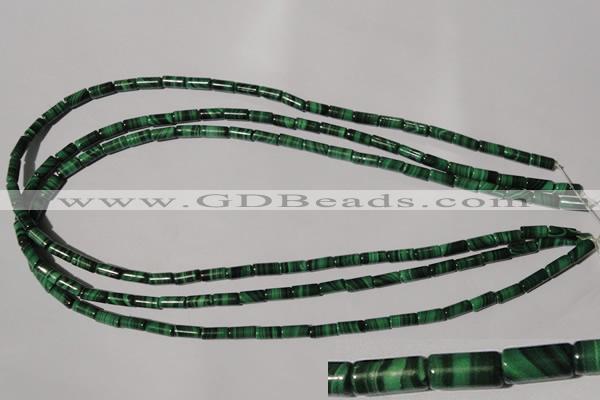 CMN237 15.5 inches 4*8mm tube natural malachite beads wholesale