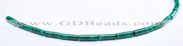 CMN24 5*13mm column shape A grade natural malachite beads