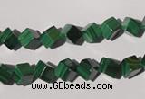 CMN246 15.5 inches 6*6mm cube natural malachite beads wholesale