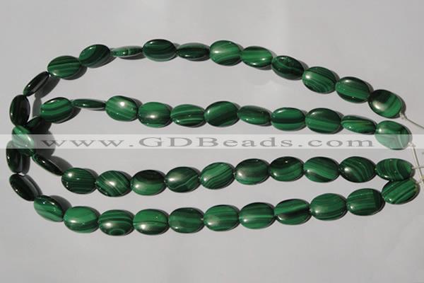 CMN273 15.5 inches 12*16mm oval natural malachite beads wholesale