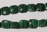 CMN293 15.5 inches 10*10mm square natural malachite beads wholesale