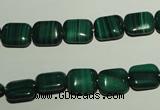 CMN302 15.5 inches 8*10mm rectangle natural malachite beads wholesale