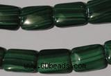 CMN316 15.5 inches 13*18mm rectangle natural malachite beads wholesale