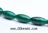 CMN32 8*12mm rice A grade natural malachite beads wholesale