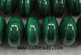 CMN402 15.5 inches 6*10mm rondelle natural malachite beads wholesale