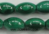 CMN420 15.5 inches 8*12mm rice natural malachite beads wholesale