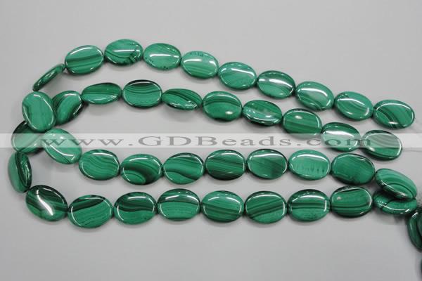 CMN435 15.5 inches 15*20mm oval natural malachite beads wholesale