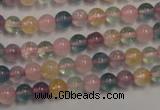 CMQ211 15.5 inches 6mm round multicolor quartz gemstone beads