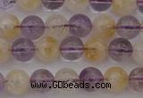 CMQ311 15.5 inches 6mm round citrine & amethyst beads wholesale