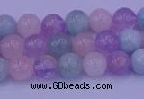 CMQ351 15.5 inches 6mm round mixed quartz beads wholesale