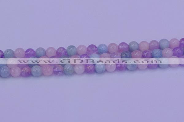 CMQ352 15.5 inches 8mm round mixed quartz beads wholesale