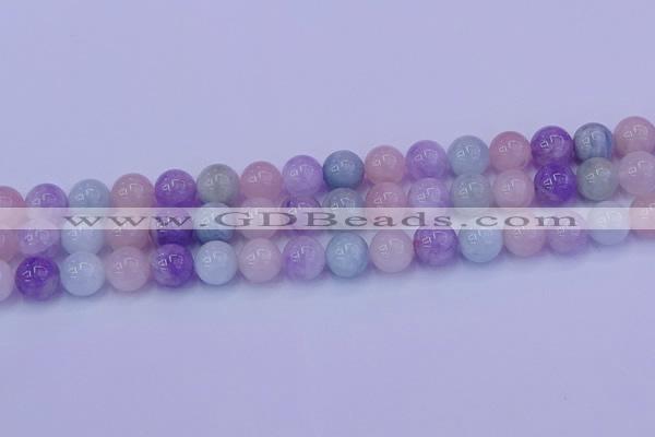 CMQ353 15.5 inches 10mm round mixed quartz beads wholesale