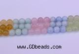 CMQ364 15.5 inches 12mm round rainbow quartz beads wholesale