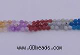 CMQ377 15.5 inches 8mm faceted nuggets mixed quartz beads wholesale