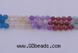 CMQ379 15.5 inches 12mm faceted nuggets mixed quartz beads wholesale