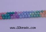 CMQ403 15.5 inches 10mm round mixed quartz beads wholesale