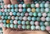 CMQ467 15.5 inches 8mm round mixed gemstone beads wholesale