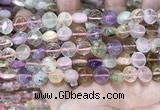 CMQ500 15.5 inches 10mm flat round colorfull quartz beads wholesale