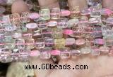 CMQ503 15.5 inches 8*8mm square colorfull quartz beads wholesale