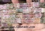 CMQ510 15.5 inches 12*16mm bone colorfull quartz beads