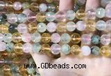 CMQ532 15.5 inches 10mm faceted round colorfull quartz beads